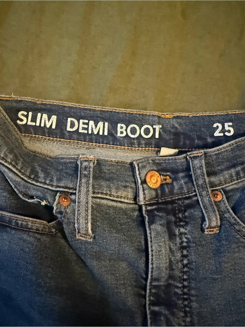 J. Crew Dark Blue Boot-Cut Jeans